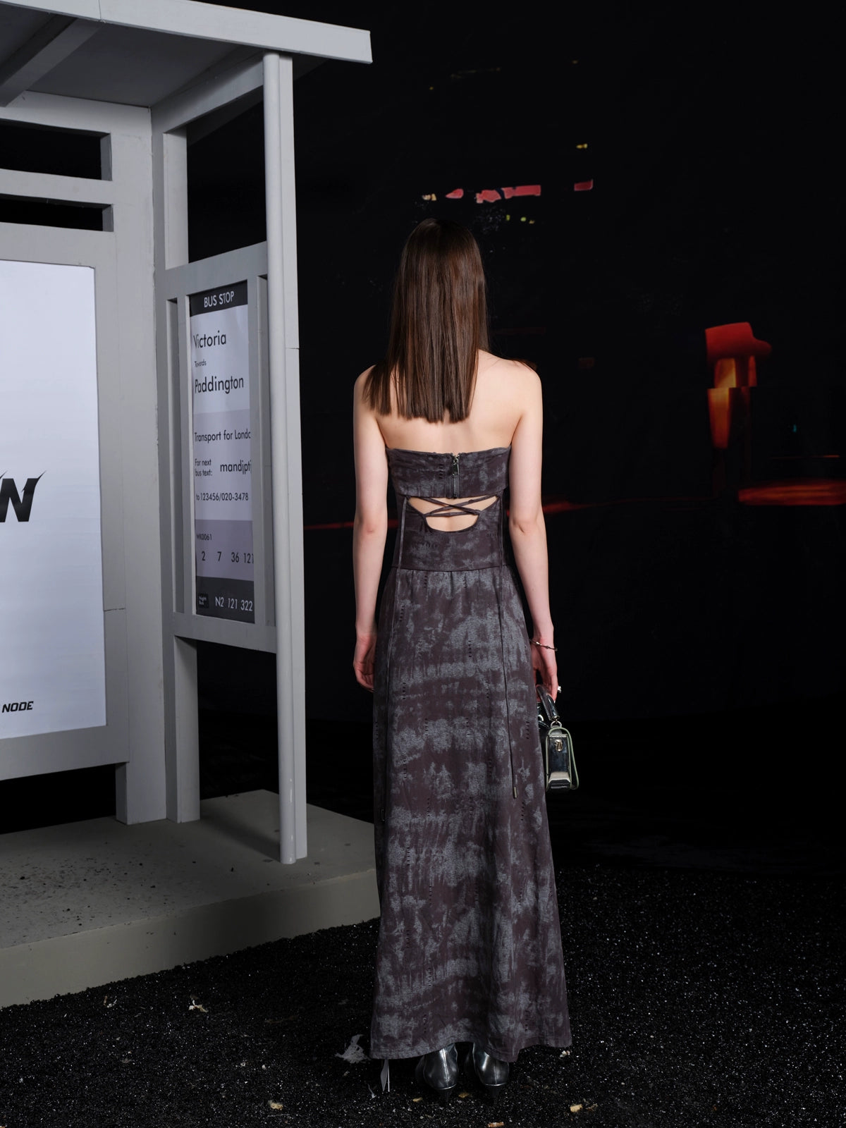 TIE-DYE TUBE DRESS WITH BELT