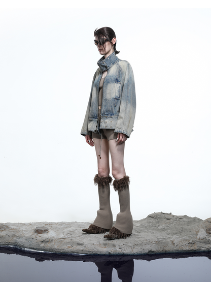 STONE WASH DENIM JACKET