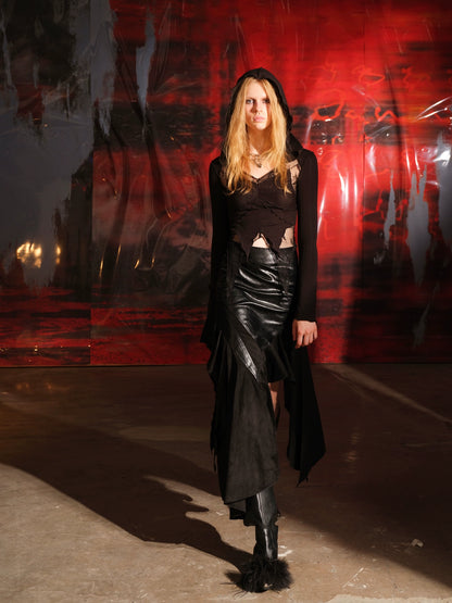 PATCHWORK IRREGULAR SKIRT