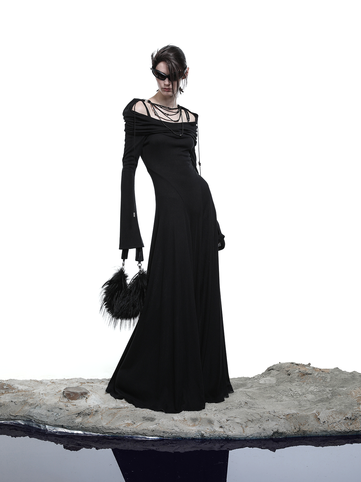 LONG HOODED DRESS (MULTIPLE WEAR OPTIONS)