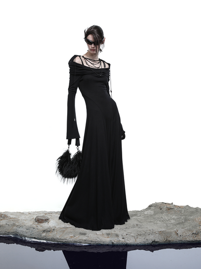 LONG HOODED DRESS (MULTIPLE WEAR OPTIONS)