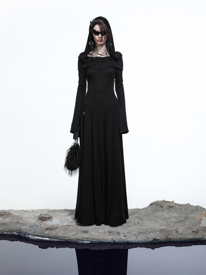 LONG HOODED DRESS (MULTIPLE WEAR OPTIONS)