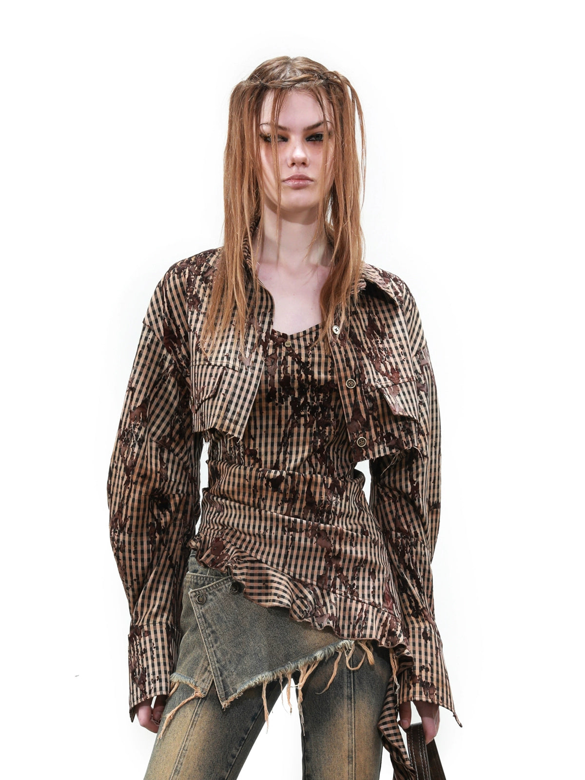 PLAID SET (COAT + SKIRT)