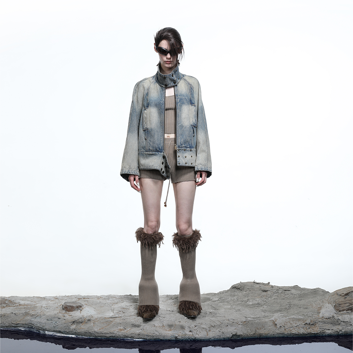 STONE WASH DENIM JACKET