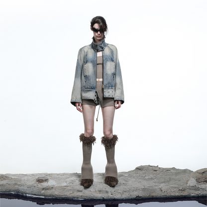 STONE WASH DENIM JACKET