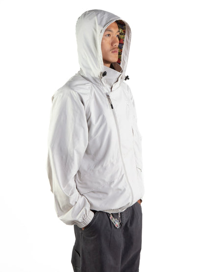 SMALL LOGO HOODED RAIN JACKET