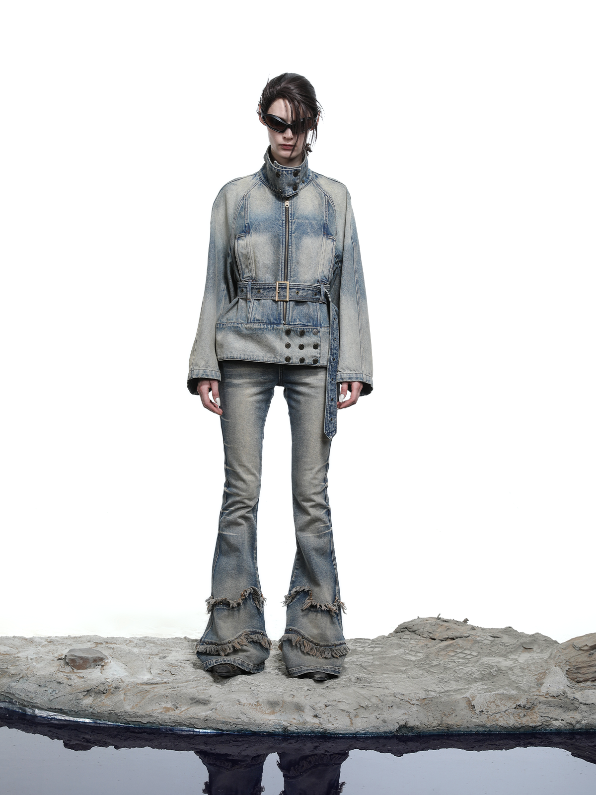 STONE WASH DENIM JACKET