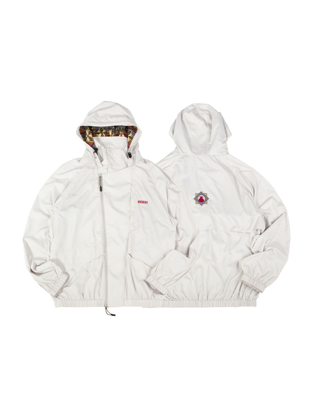 SMALL LOGO HOODED RAIN JACKET