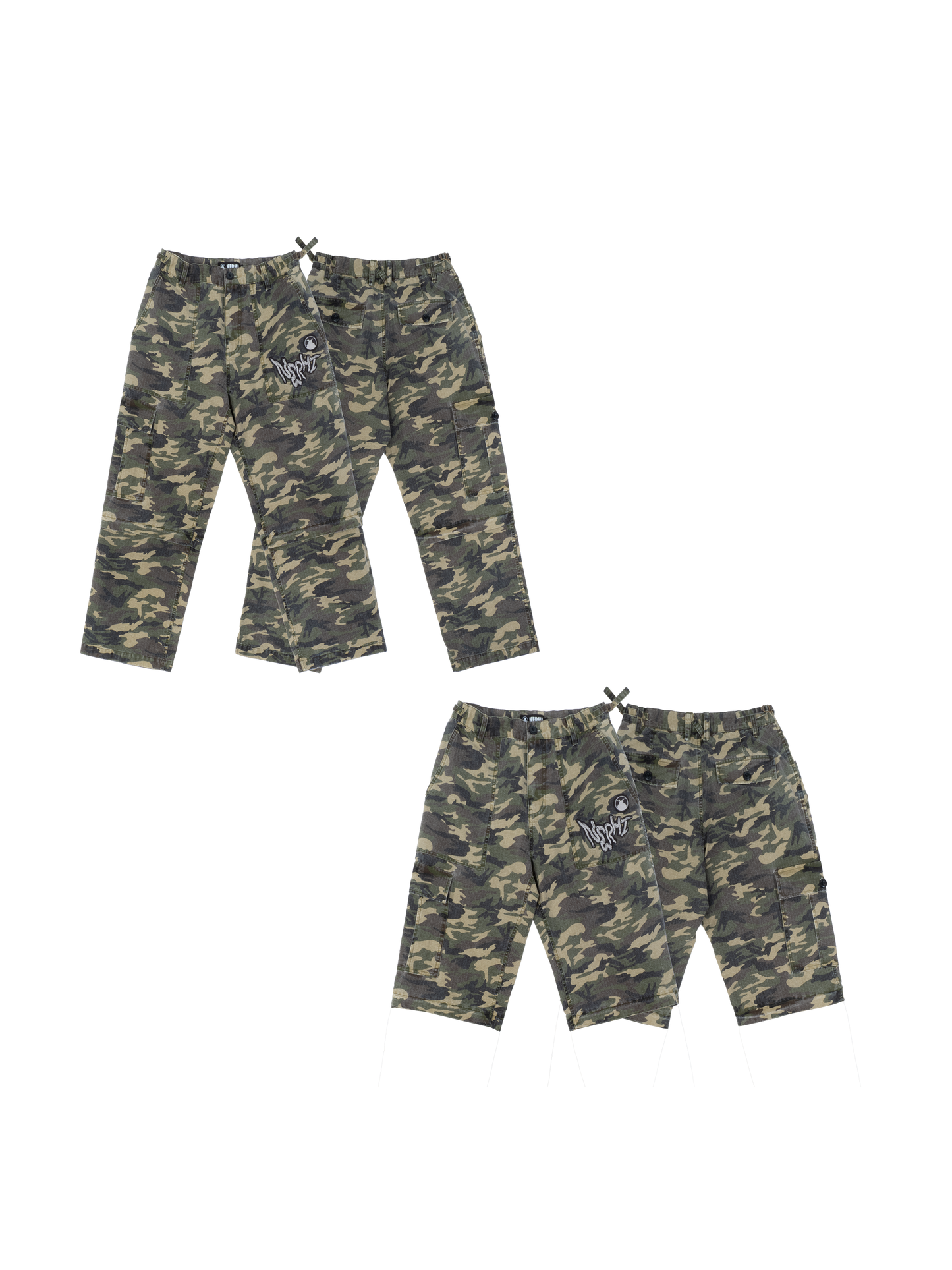 2 IN 1 CAMO SHORTS/PANTS