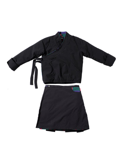 TIBETAN CUT JACKET AND SKIRT SET