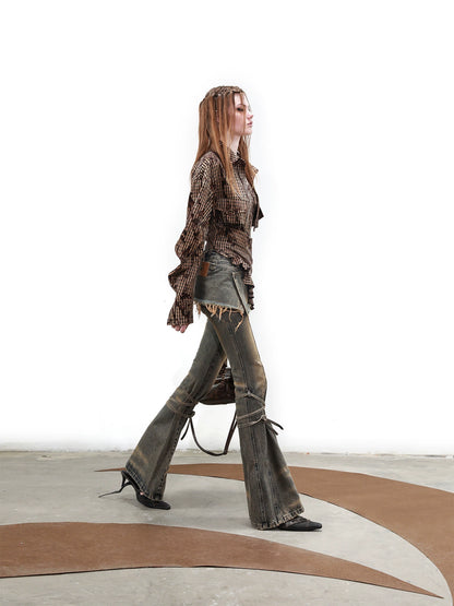 PLAID SET (COAT + SKIRT)