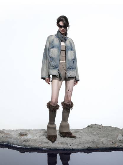 STONE WASH DENIM JACKET