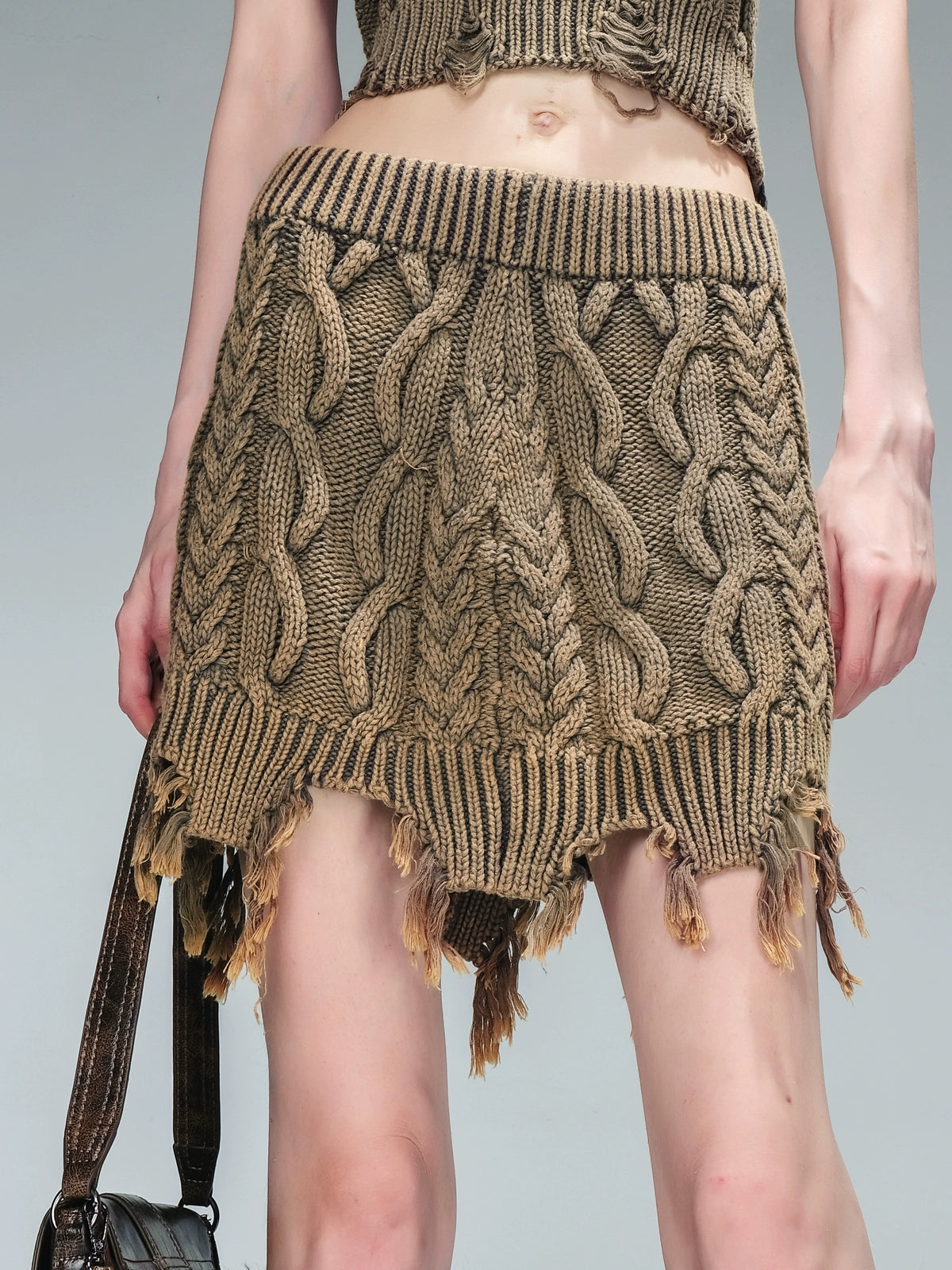 DISTRESS WASH KNIT SET