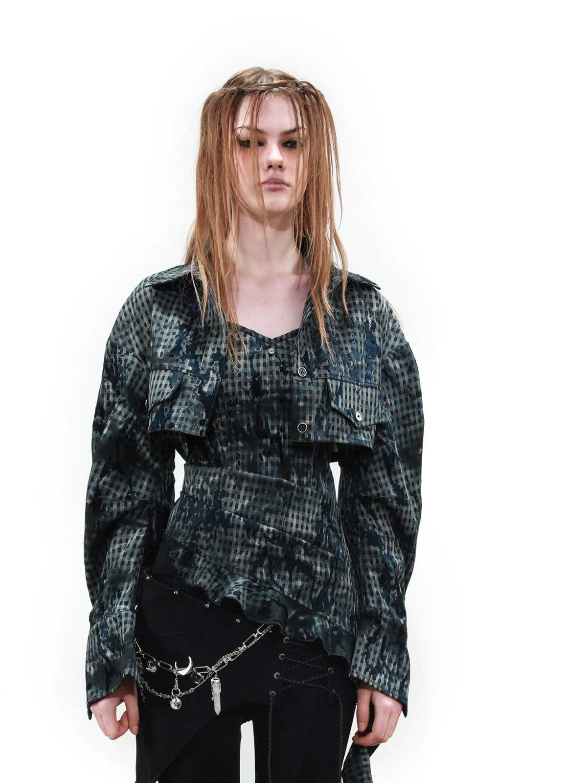 PLAID SET (COAT + SKIRT)