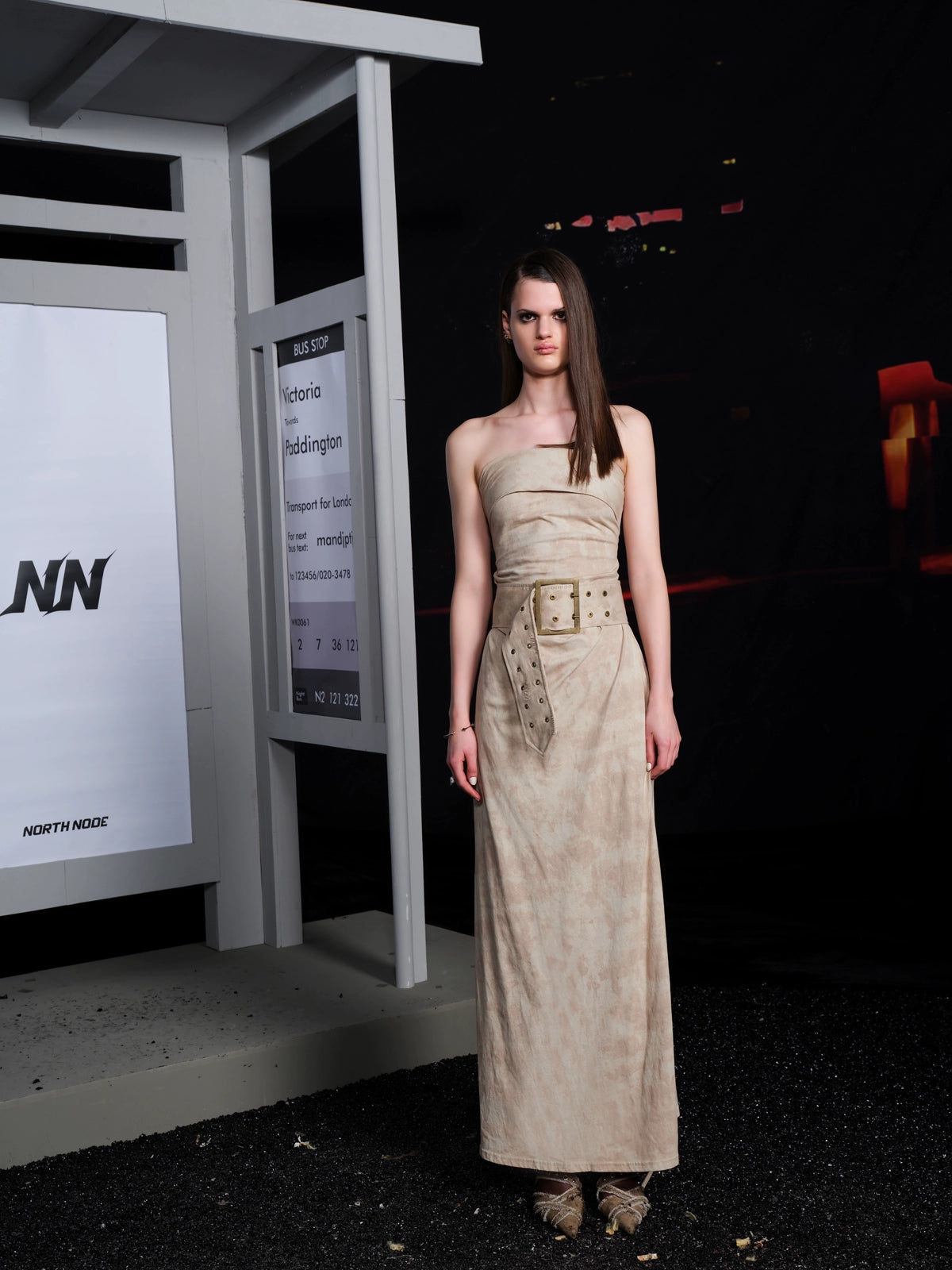 TIE-DYE TUBE DRESS WITH BELT