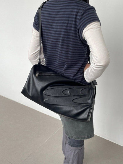EMBOSSED LOGO CROSSBODY BAG
