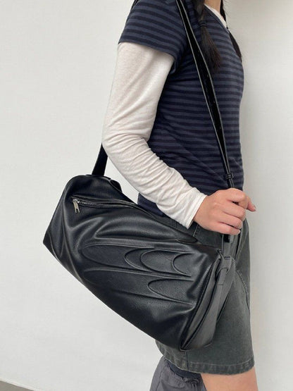 EMBOSSED LOGO CROSSBODY BAG