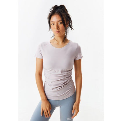 SHOULDER LOGO DRAPED TEE