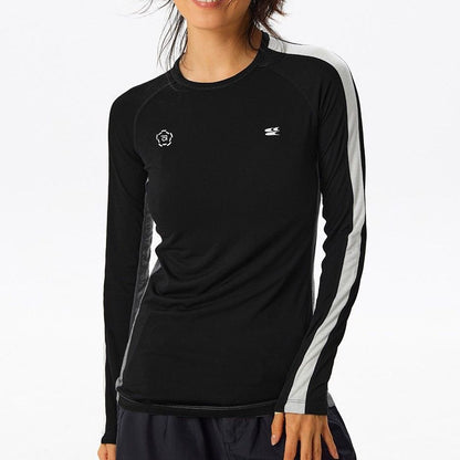 TENCEL LONG SLEEVE TEE WITH MERINO WOOL