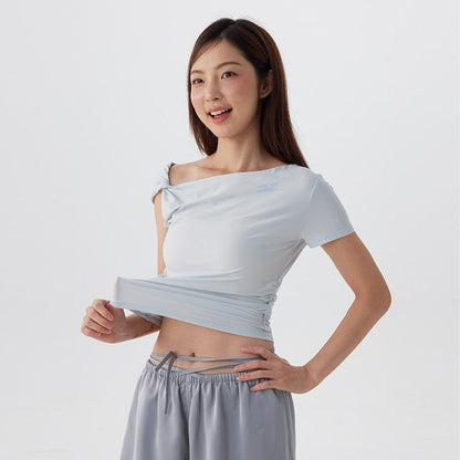 ASYMMETRICAL NECKLINE TEE