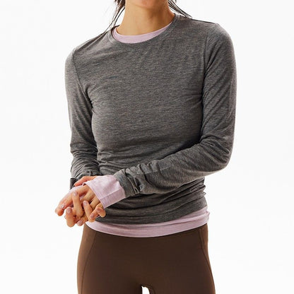 MERINO WOOL RUNNING LONG SLEEVE TEE
