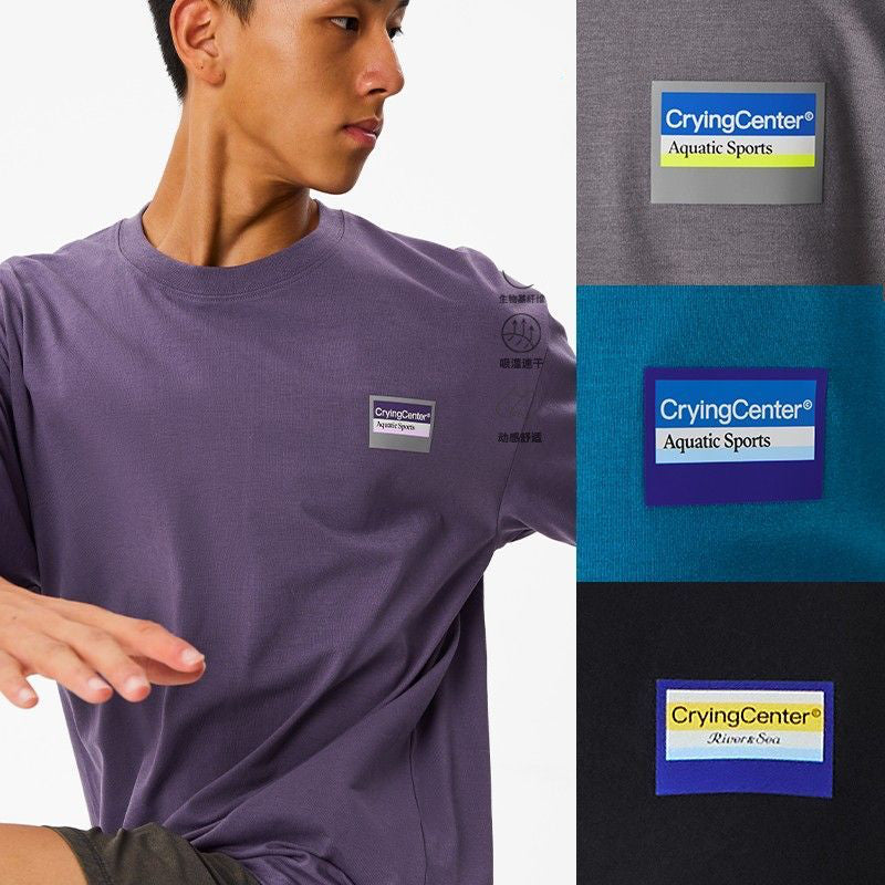 "AQUATIC SPORT" MINI LOGO TEE