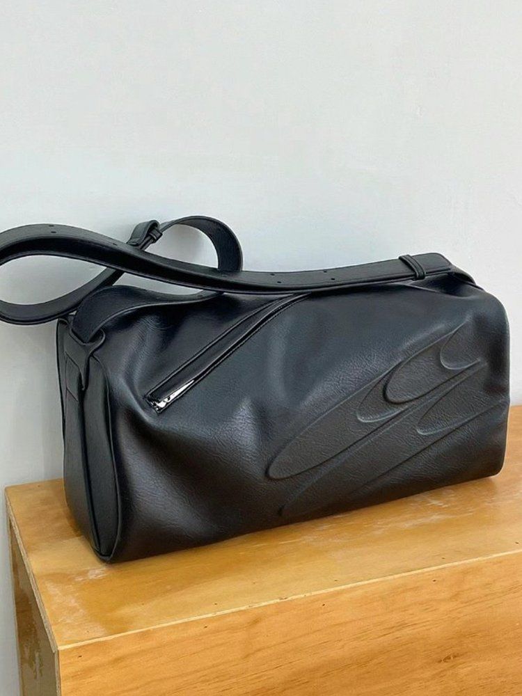 EMBOSSED LOGO CROSSBODY BAG