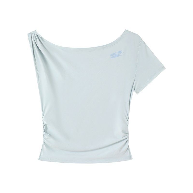 ASYMMETRICAL NECKLINE TEE