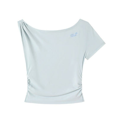 ASYMMETRICAL NECKLINE TEE